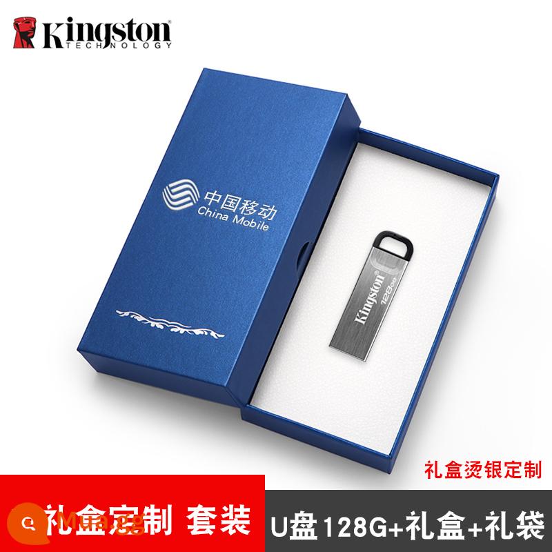 Ổ đĩa flash Kingston 128g truyền nhanh USB3.2 cổng xanh tốc độ cao Ổ đĩa flash USB nhanh có thể mã hóa kim loại chống thấm nước có thể tùy chỉnh ổ đĩa flash g dung lượng bộ nhớ lớn Trang web chính thức chính thức hàng đầu của Kingston chính hãng - Tùy chỉnh hộp quà tặng đơn 128G+