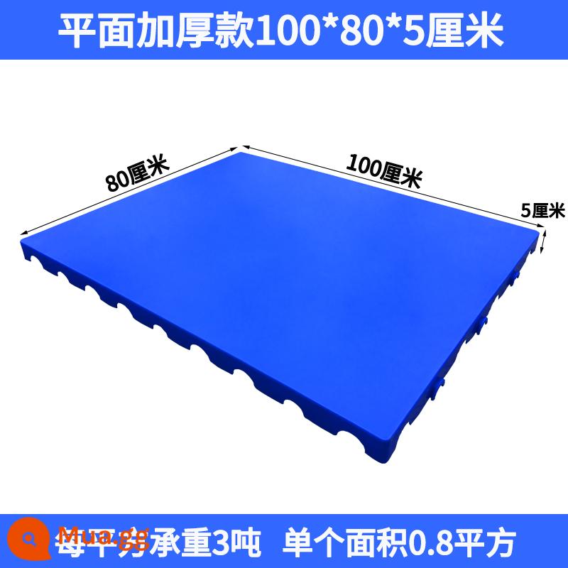 Bảng chống ẩm lưới pallet nhựa pallet tủ đông nền tảng chống ẩm pad kho board thẻ board kho hàng hóa pad chống ẩm - Tấm phẳng dày 100*80*5cm mẫu mới 2022