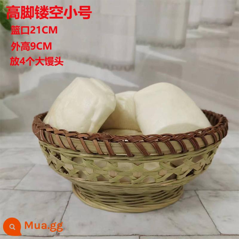 Mây tre hấp bún giỏ snack giỏ trái cây dệt tinh xảo cao dệt giỏ nhà bếp giỏ đựng rau quả tròn lớn - Kèn Trumpet rỗng cao có đường kính 21CM