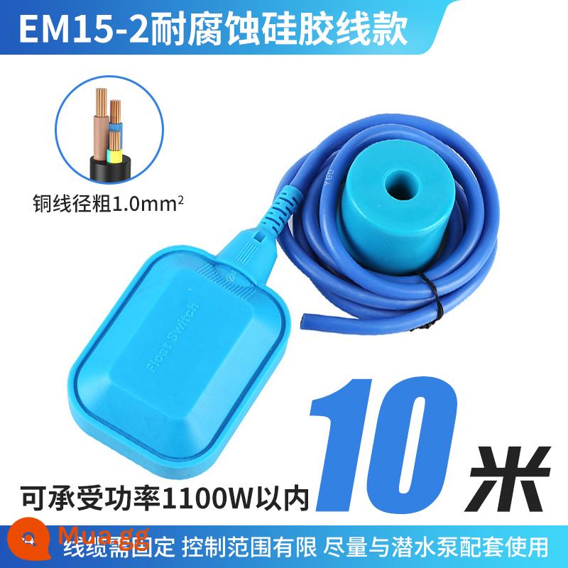 Elico chịu nhiệt độ cao công tắc phao mực nước bộ điều khiển mức chất lỏng silicone chống ăn mòn tháp nước bơm nước tự động - Dây silicon chống ăn mòn và chịu nhiệt độ cao EM15-2 (10 mét)