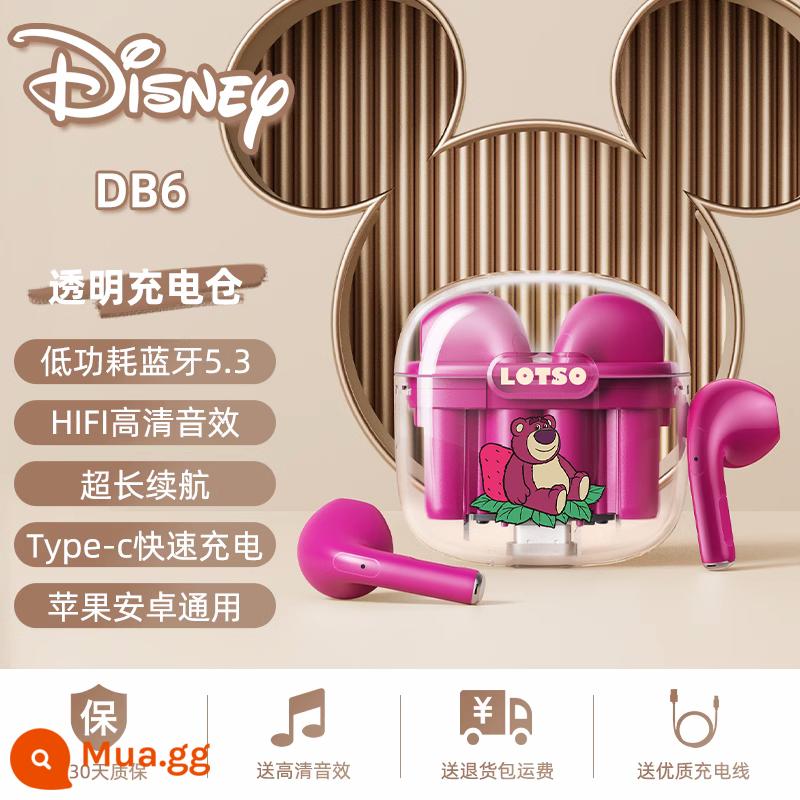 Tai nghe bluetooth không dây Disney giảm tiếng ồn phù hợp cho Huawei Apple Xiaomi chính hãng chất lượng cao dành cho nữ mới 2023 - Phiên Bản Tiêu Chuẩn-Gấu Dâu☆