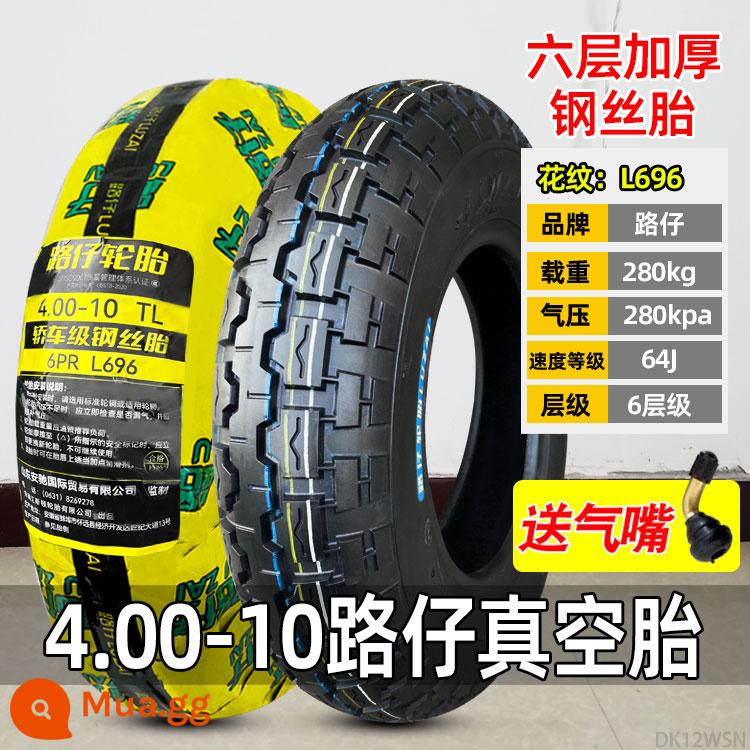 Chaoyang Tyre 4.00/4.50-10 Lốp không săm 450/400-10 lốp xe điện bốn bánh - 4.00-10 Luzai Lốp không săm 6 lớp (lốp thép) (bảo hành 1 năm)