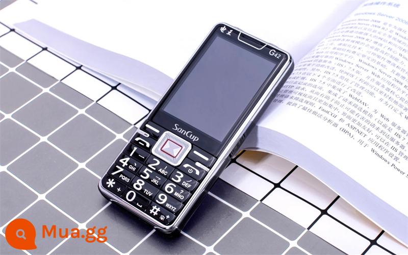 Jin Guowei Asia Dragon màn hình lớn 34G Unicom Telecom báo cáo bằng giọng nói di động tên gia đình tình cảm quay số điện thoại di động cho người già - Đen 4G full mạng China Unicom 3G4G