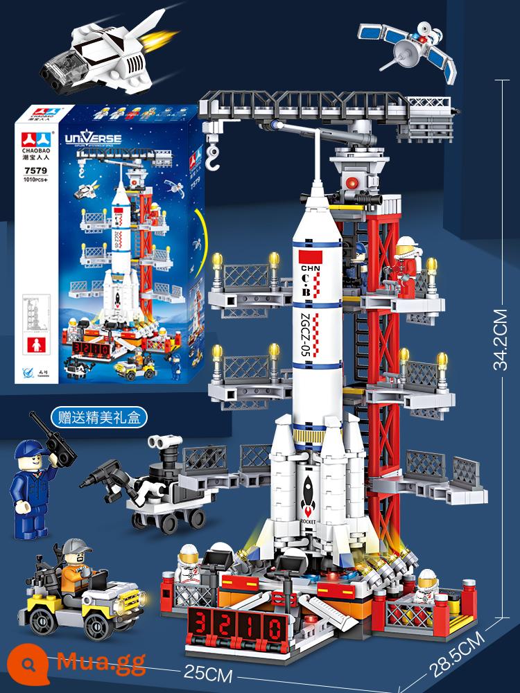 2024 Trung Quốc Khối Xây Dựng Đồ Chơi Lắp Ráp Xếp Hình Bé Trai Xe Ô Tô Thành Phố Trẻ Em Quà Tặng 8 Xếp Hình Bé Gái Từ 6 Tuổi Trở Lên - Space Base [hộp quà 1010 miếng]