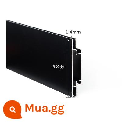 Cấu hình hộp đèn Kabu khung uv HD phim mềm hộp đèn túi cột h kéo vải hồ sơ biển quảng cáo hợp kim nhôm ngoài trời - Đen 2 mặt 8cm (dày 1,2)