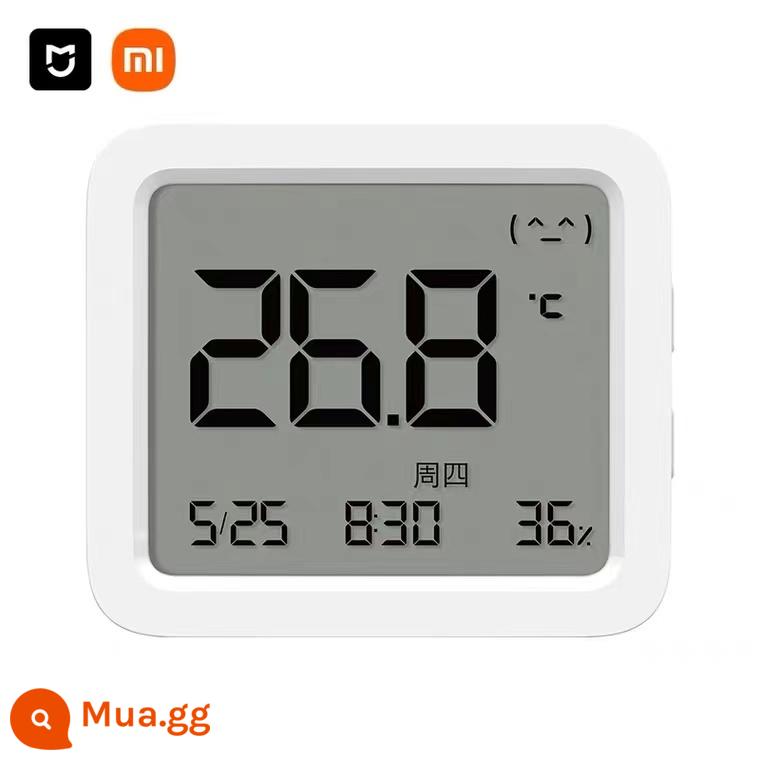 Máy đo nhiệt độ và độ ẩm điện tử Xiaomi Mijia Đồng hồ điện tử giám sát chuyên nghiệp Bluetooth điện tử gia đình trong nhà đồng hồ có độ chính xác cao - Máy đo nhiệt độ, độ ẩm thông minh Mijia 3