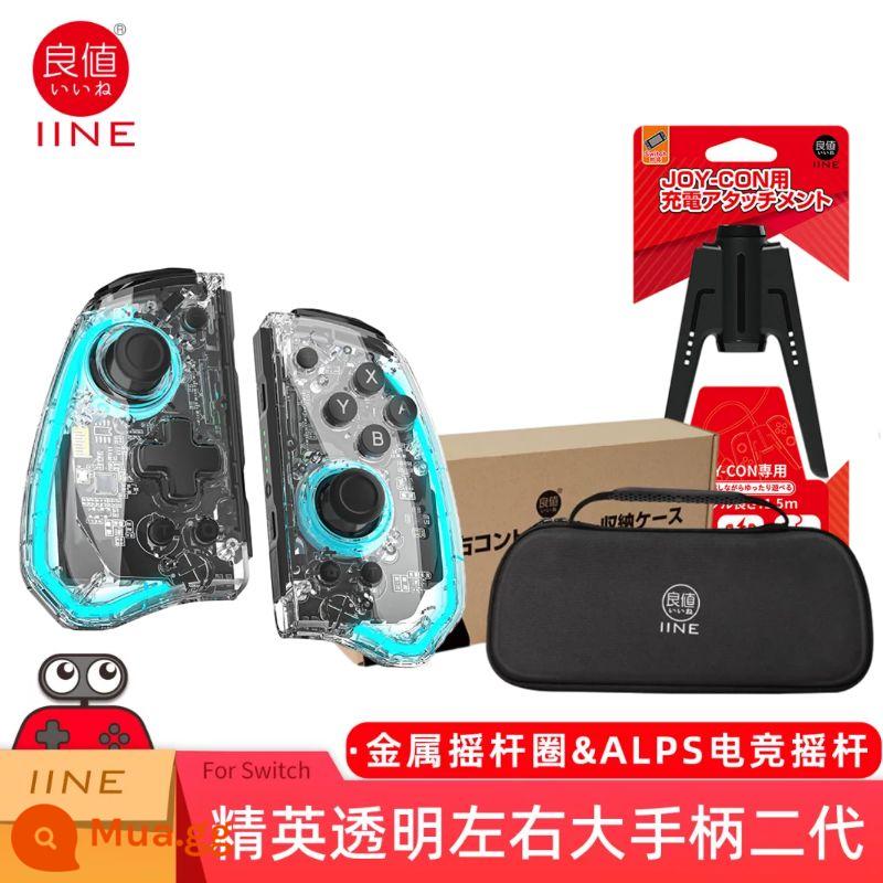 Giá trị tốt Nintendo Switch Joycon Elite Tay cầm chuyên nghiệp Bluetooth NS xung quanh Demon Mech Wake Up - hoa vân anh