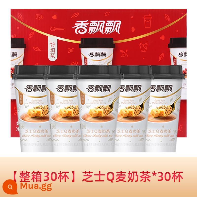 Trà sữa Xiangpiaopiao 30 ly full box hương việt quất trà sữa đậu đỏ pha đồ ​​uống trà sữa hòa tan trà chiều - [Hộp đầy đủ 30 ly] Trà sữa lúa mì Cheese Q*30 ly