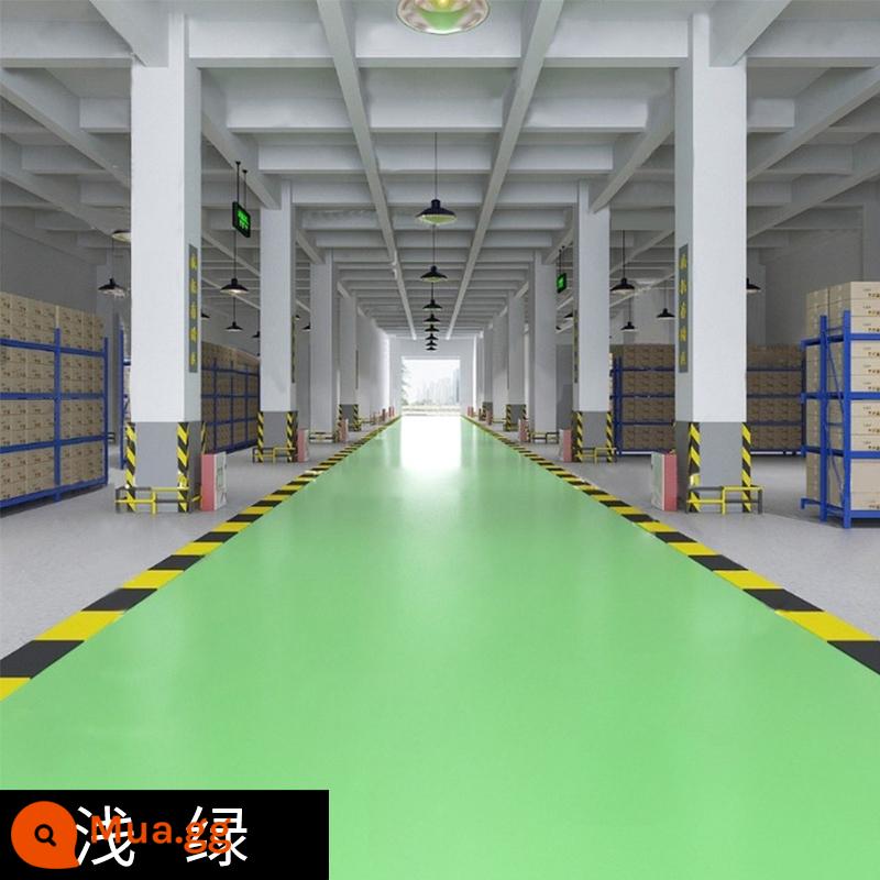 Sơn sàn epoxy gốc nước sơn sàn chống thấm chịu mài mòn sơn sàn xi măng nhà xưởng sơn nhựa gia dụng trong nhà và ngoài trời - Màu xanh nhạt [công cụ xây dựng miễn phí]