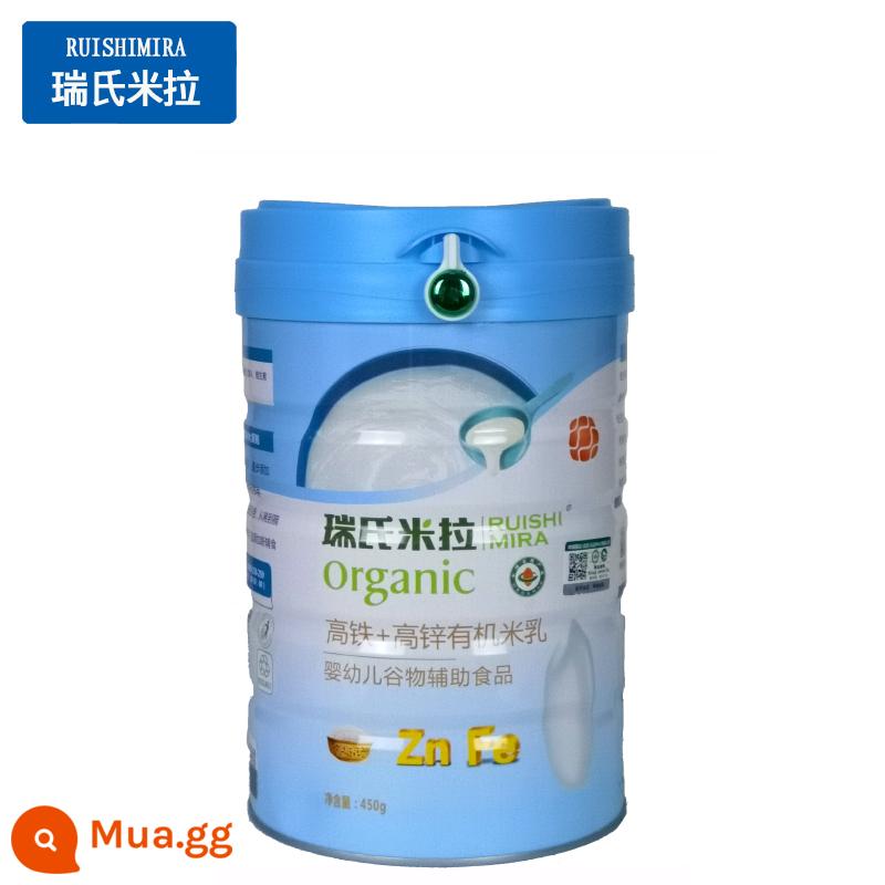 Sữa gạo hữu cơ dành cho trẻ sơ sinh Ruishi Mira dinh dưỡng sáu hương vị để lựa chọn từ Thực phẩm bổ sung ngũ cốc - Sắt tốc độ cao đóng lon màu xanh + sữa gạo hữu cơ giàu kẽm