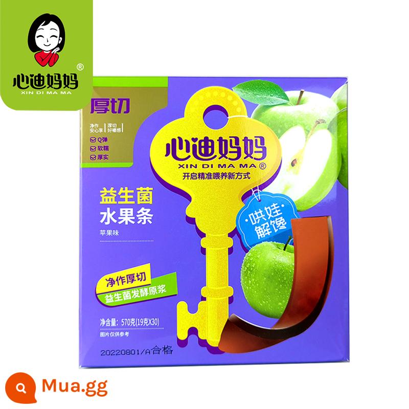 Snack mẹ xindi trái cây tươi dải bột giấy trái cây que táo việt quất dâu 19g/củ - [30 miếng] Hương táo [1 hộp]