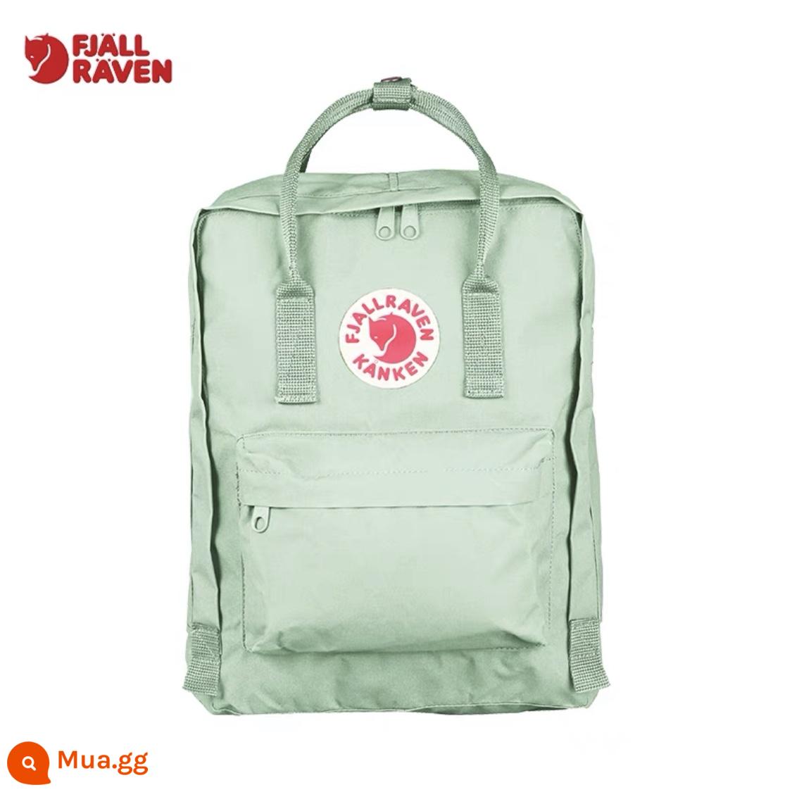 Thụy Điển đích thực Fjallraven cáo bắc cực ba lô Kanken nam nữ nhẹ ba lô du lịch túi thể thao - Xanh bạc hà nhạt 600