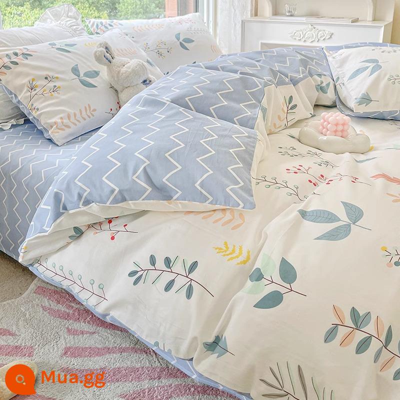 Đơn giản chăn ga cotton đơn mảnh 150x200 đơn ký túc xá sinh viên chăn ga 200x230 chăn đơn nam - nhiều nắng