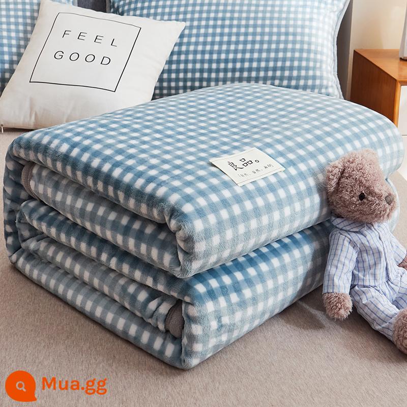 Mùa hè chăn mỏng san hô flannel điều hòa chăn ngủ trưa văn phòng khăn dày trải giường - Lam Tiểu Ca