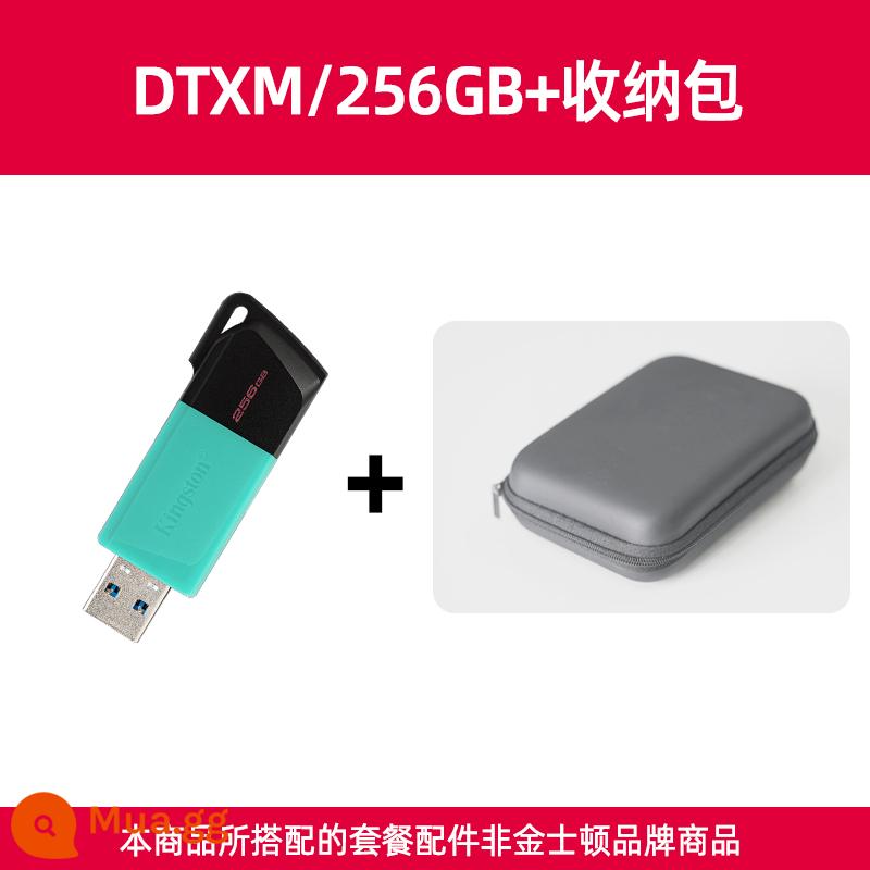 Kingston chính thức 256g đĩa U DTXM tốc độ cao dung lượng lớn xe trượt Ổ đĩa flash USB di động đĩa U hệ thống máy tính - Túi lưu trữ DTXM/256GB+