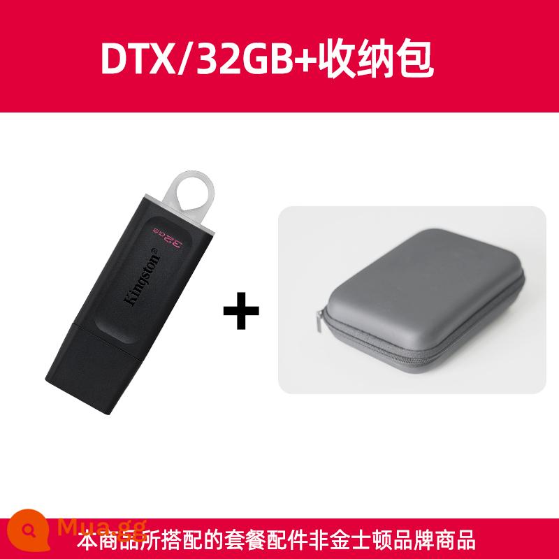 Kingston Chính Thức Flagship Store 32G Đèn LED DTX Tốc Độ Cao Dung Lượng Lớn Xe Tùy Chỉnh USB Di Động Ổ Đĩa U Xác Thực - Túi lưu trữ DTX/32G+