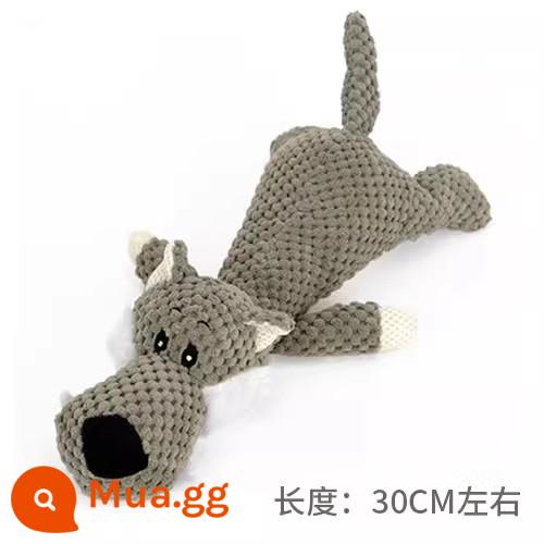 Đồ chơi cho chó chống cắn răng sang trọng chống nhàm chán hiện vật Corgi con chó lớn chó Shiba Inu chó Labrador nguồn cung cấp - Sói nằm xuống