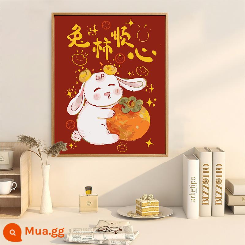 Năm mới handmade tự làm sơn dầu kỹ thuật số vẽ tay tranh tô màu dầu màu acrylic tranh lấp đầy cao cấp tranh trang trí - X0793