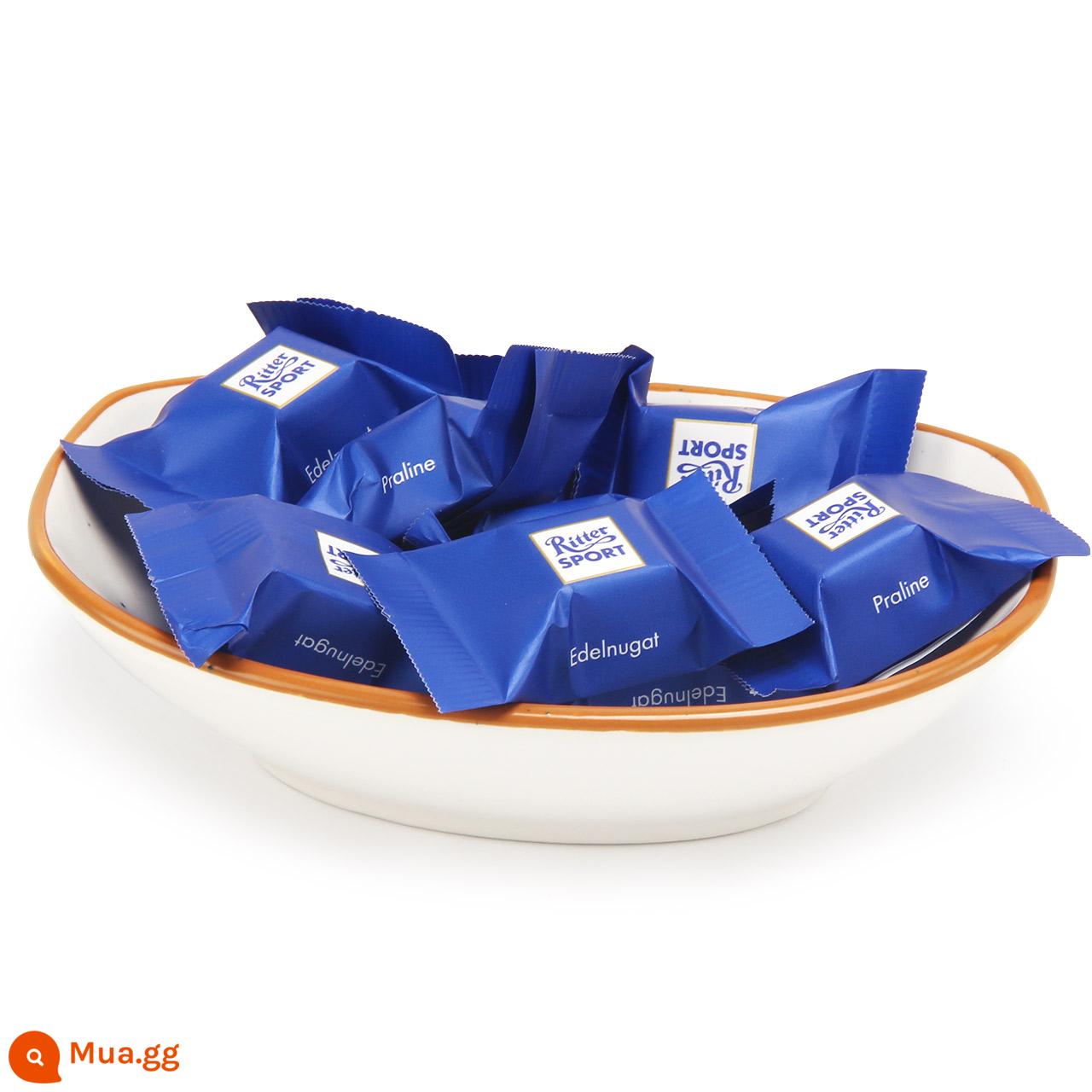 German Ritter Sport Ritter Spode Sports Selected Sandwich Sô cô la 176g Đồ ăn vặt nổi tiếng trên Internet nhập khẩu - Praline center 176g số lượng lớn (22 miếng)