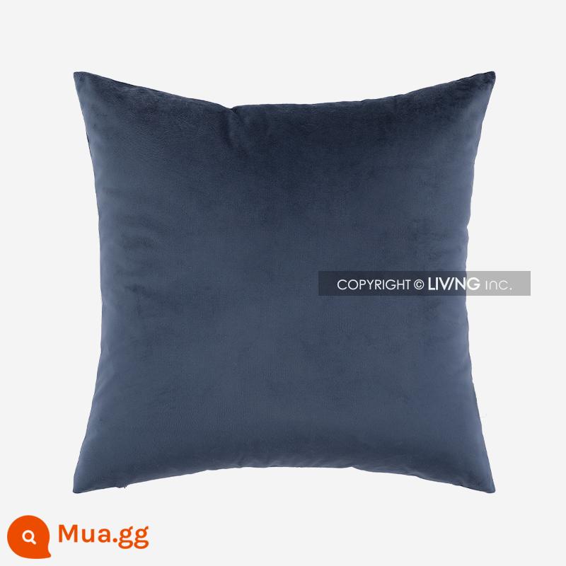 LIVING inc Gối nhung màu xanh phổ Phổ gối sofa ins giường đệm gối văn phòng phòng khách - nhạc jazz xanh