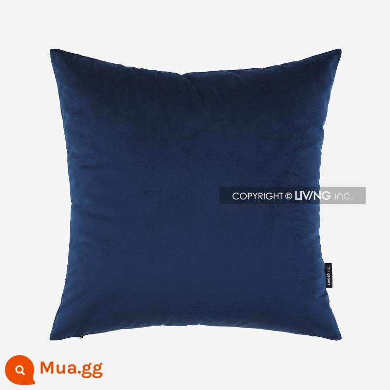 LIVING inc Gối nhung màu xanh phổ Phổ gối sofa ins giường đệm gối văn phòng phòng khách - Phổ xanh