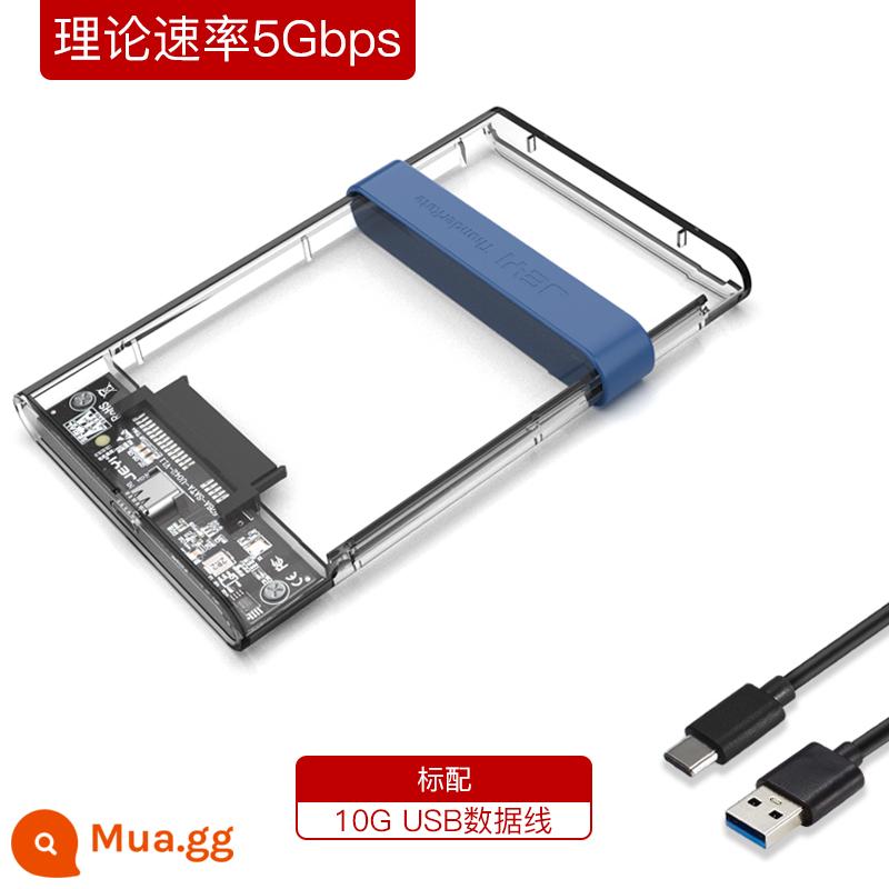 Hộp ổ cứng thể rắn di động JEYI Jiayi 2,5 inch sata bên ngoài ổ cứng cơ học đa năng usb notebook - Cấu hình tiêu chuẩn｜Vòng silicon cáp XRAY-576A 5G AC