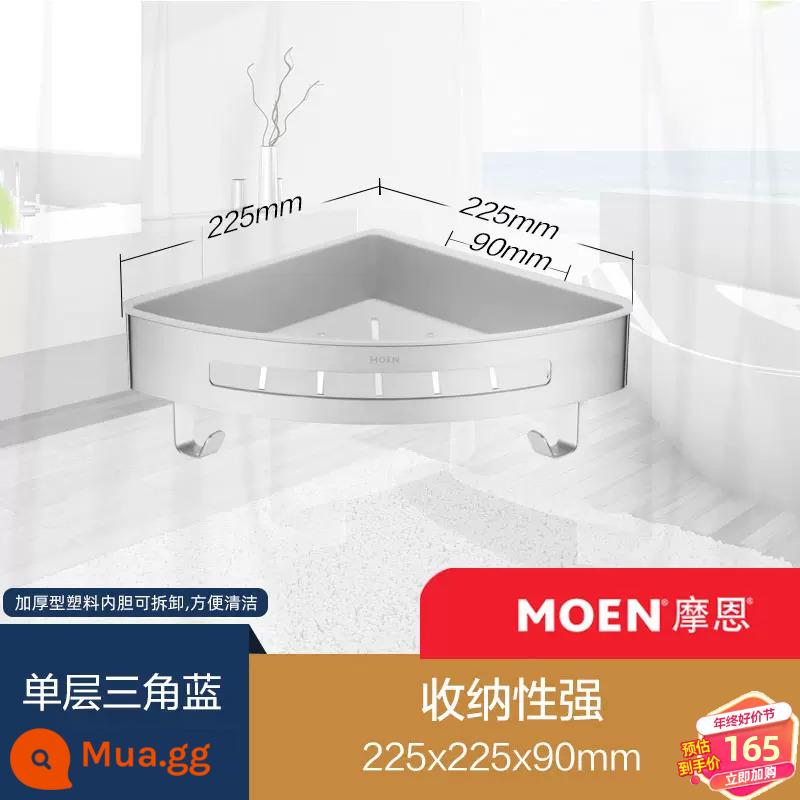 Moen phòng thay đồ 1 lớp giỏ tam giác khung tam giác góc phòng tắm kệ nhà vệ sinh phòng tắm mặt dây chuyền 90102 - Giỏ góc một lớp (thép không gỉ chải)