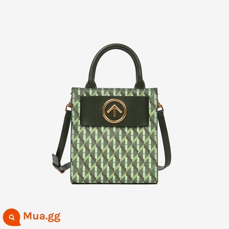 GROTTO Gele thương hiệu mô hình mũi tên cổ điển lão thị mini Tote đeo vai Messenger túi xách - rừng xanh