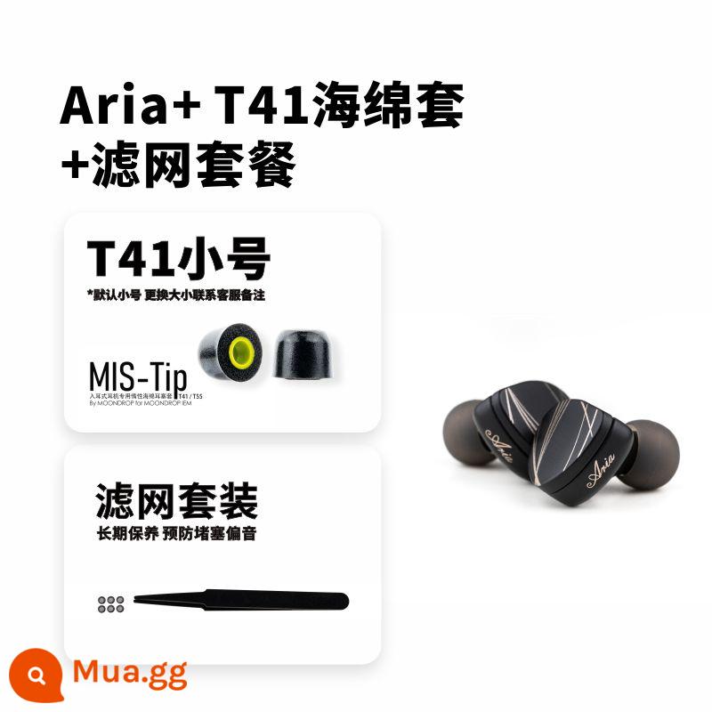 Tai nghe in-ear cuộn dây động màng tinh thể lỏng hiệu suất cao Shuiyueyu Aria Aria - Hộp xốp Aria+ T41 + gói bộ lọc