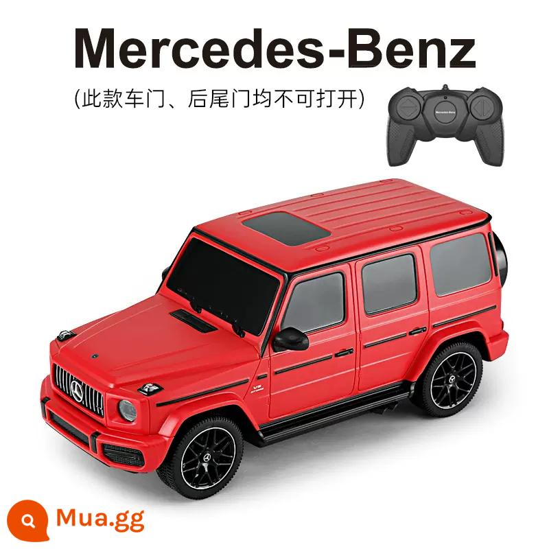 RASTAR/Xinghui Mercedes-Benz G xe ô tô điều khiển từ xa cho bé xe địa hình điện mô hình sạc đồ chơi bé trai - 1 :24 Cửa [mẫu pin] màu đỏ của Mercedes-Benz AMG G63 không thể mở được