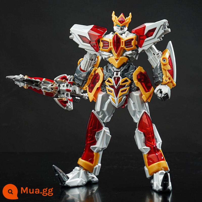 Chính Hãng Thép Rồng Bay 4 Không-Thời Gian Chiến Tranh Robot Đồ Chơi Biến Hình Trẻ Em Mech Flame Blade King King Kong Cậu Bé - Phiên bản cao cấp [Fire Blade King] Thanh kiếm Hiên Viên biến đổi + Vũ khí + Đồng xu triệu hồi