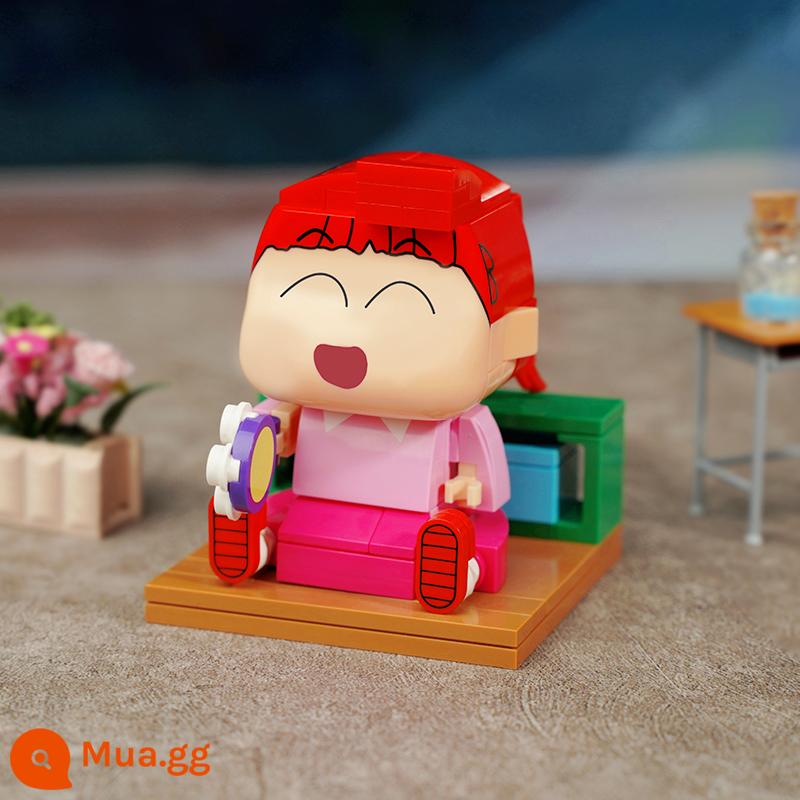 【Đặc biệt giải phóng mặt bằng】 Đồ chơi khối xây dựng Keeppley Crayon Shinchan Minifigure Đồ trang trí búp bê đồ chơi giáo dục hợp thời trang - Sakurada Nini K20603