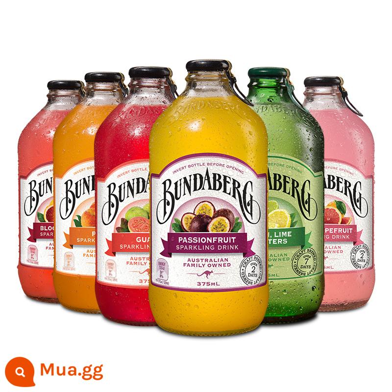 [Nhập khẩu] Nước có ga Bundaberg Úc 375ml*6 soda nước giải khát đa hương vị - hỗn hợp 6 hương vị