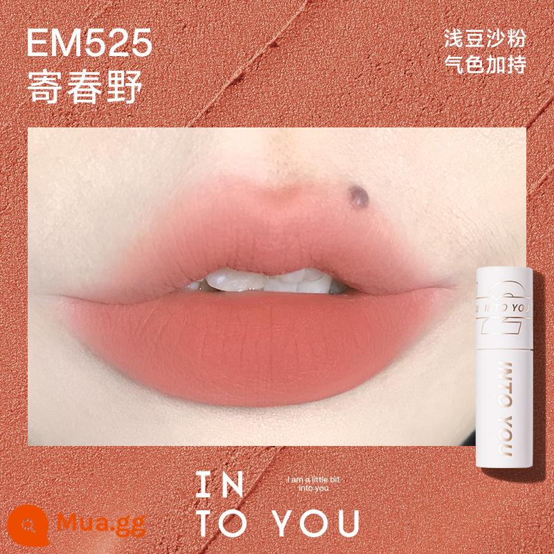 VÀO BẠN Heroine Lip Mud Matte Matte Lip Glaze Lip Gloss Lip Gloss Lip Cheek Dual-Công dụng Son môi giá rẻ Làm trắng - [Số màu mới] EM 525 đến Haruno