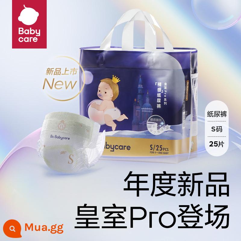 Tã Babycare Royal Pro Khỏa Thân Siêu Mỏng Thoáng Khí Cho Trẻ Sơ Sinh Sơ Sinh Tã Mini - Size S 25 miếng, phù hợp cân nặng 4-8kg