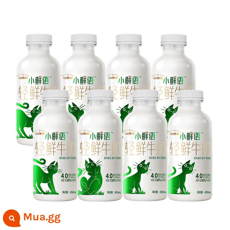 Lời nói tươi mới hàng ngày Xiao Xianyu 4.0 sữa tươi 450ml * 8 chai nhiệt độ thấp canxi cao ít béo tiệt trùng SF miễn phí vận chuyển - Xiaoxianyu 4.0 ít béo 450ml * 8 chai