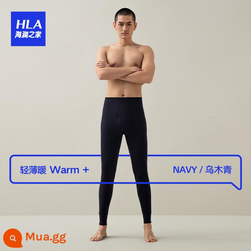 HLA/Hailan Nhà Cotton Mỏng Nam Ấm Quần Tất Cotton Thân Thiện Với Làn Da Đáy Vệ Sinh Quần Bé Trai Mùa Đông - xanh hải quân