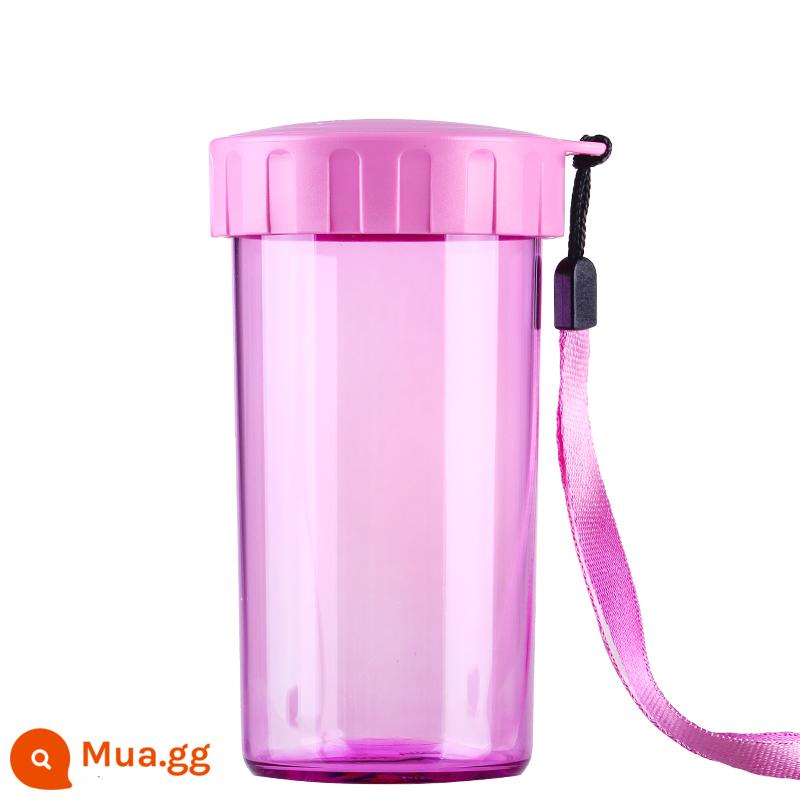 Tupperware Thanh Lịch Cốc Nước 300Ml Nhựa Chống Rò Rỉ Di Động Cốc Thể Thao Nhà Chống Rò Rỉ Cốc Nước Sinh Viên - bột đào