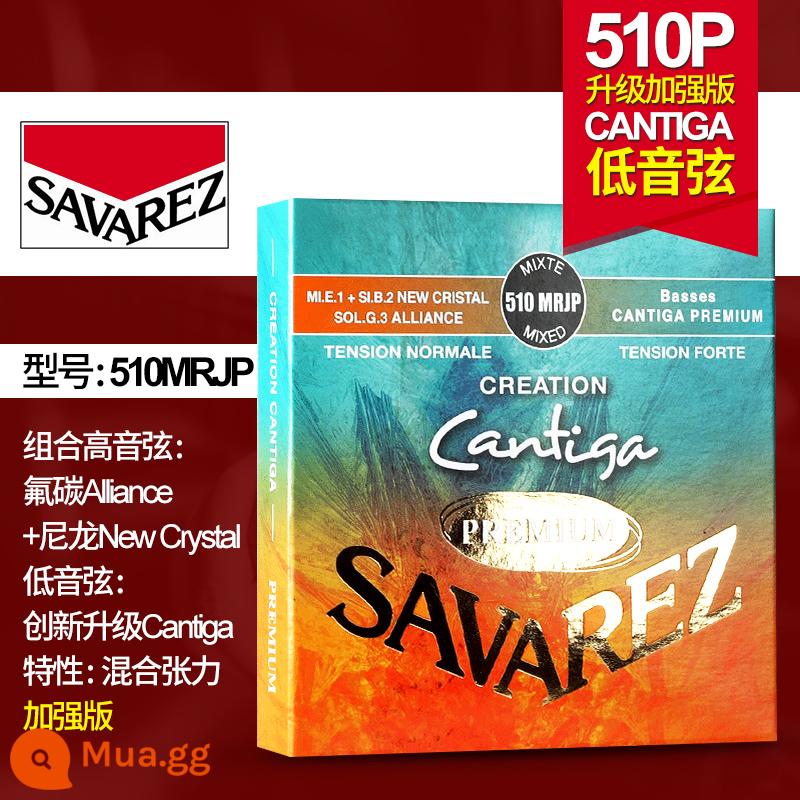 Dây đàn guitar cổ điển Pháp Savarez Savarez 510AJ 500CJ CR AR Bộ dây nylon - Phiên bản nâng cao: căng thẳng hỗn hợp 510MRJP