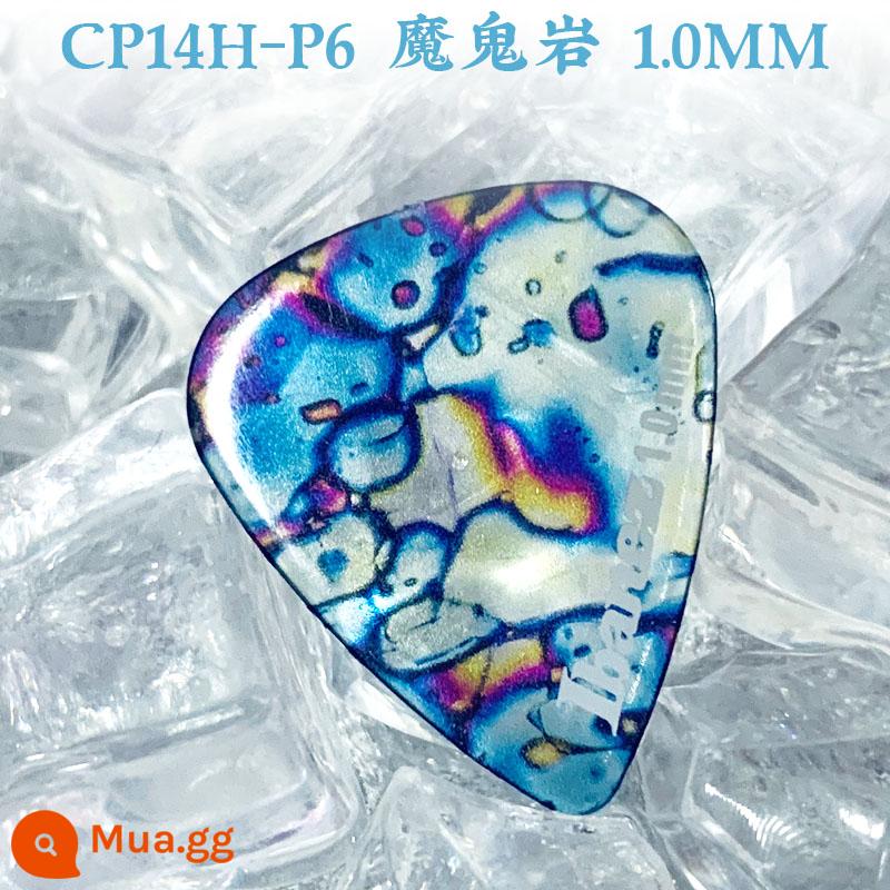 Nhật Bản Sản Xuất IBANEZ Kính Vạn Hoa Đàn Guitar Pick Điện Gỗ Dân Gian Đàn Guitar Bass Tốc Độ Gảy Lò Xo Mảnh - P6-Devil Rock Hình giọt nước 1.0mm