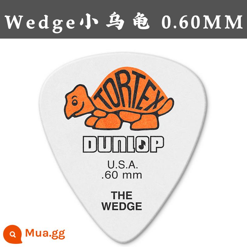 Dunlop Tortex Wedge Little Turtle Bakelite Acoustic Pick 0.5-1.14 - Rùa cam 0.6mm