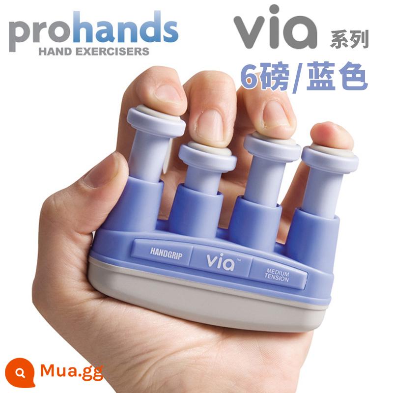 American ProHands VIA đàn piano dành cho người lớn dành cho trẻ em luyện ngón tay cầm huấn luyện lực ngón tay đàn guitar thiết bị lực ngón tay - VIA xanh 6 cân