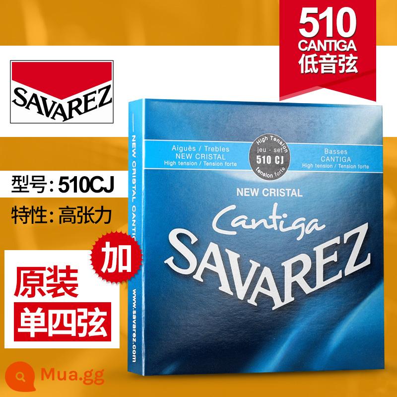 Dây đàn guitar cổ điển Pháp Savarez Savarez 510AJ 500CJ CR AR Bộ dây nylon - Độ căng cao 510CJ + 4 dây nguyên bản