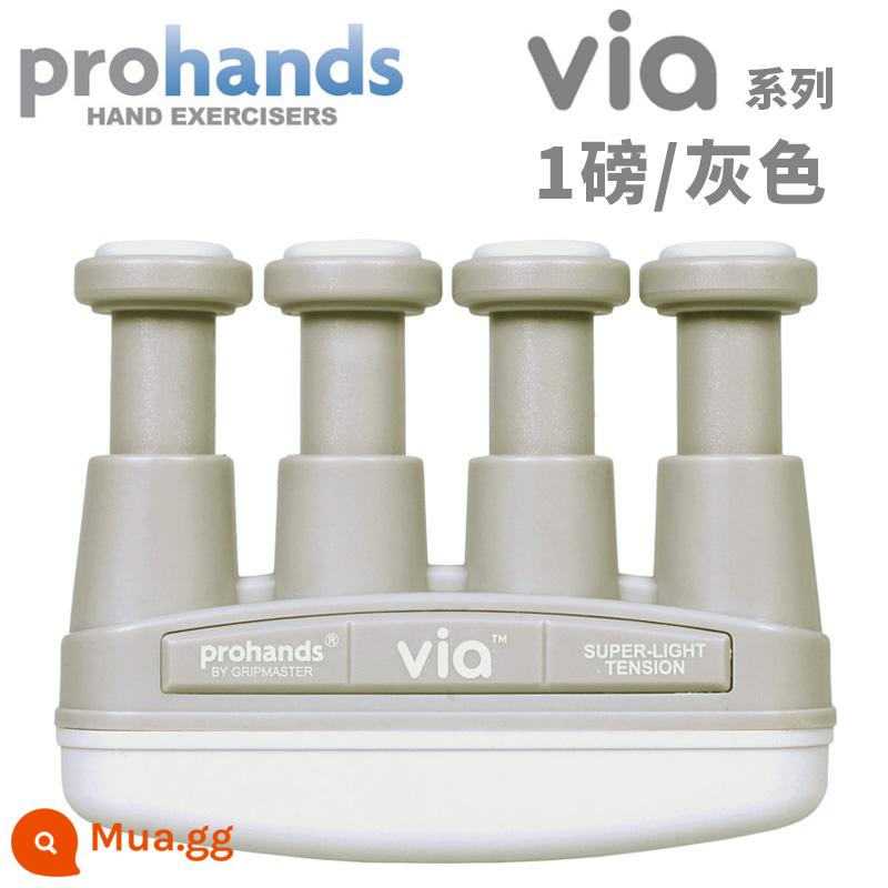 American ProHands VIA đàn piano dành cho người lớn dành cho trẻ em luyện ngón tay cầm huấn luyện lực ngón tay đàn guitar thiết bị lực ngón tay - VIA Xám 1 lb.