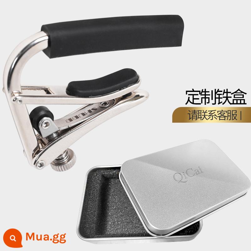 Mỹ SHUBB Capo S1 C1 Đàn Guitar Điện Dân Gian Acoustic Guitar Capo Ukulele L1 - Capo + hộp đựng đồ tùy chỉnh