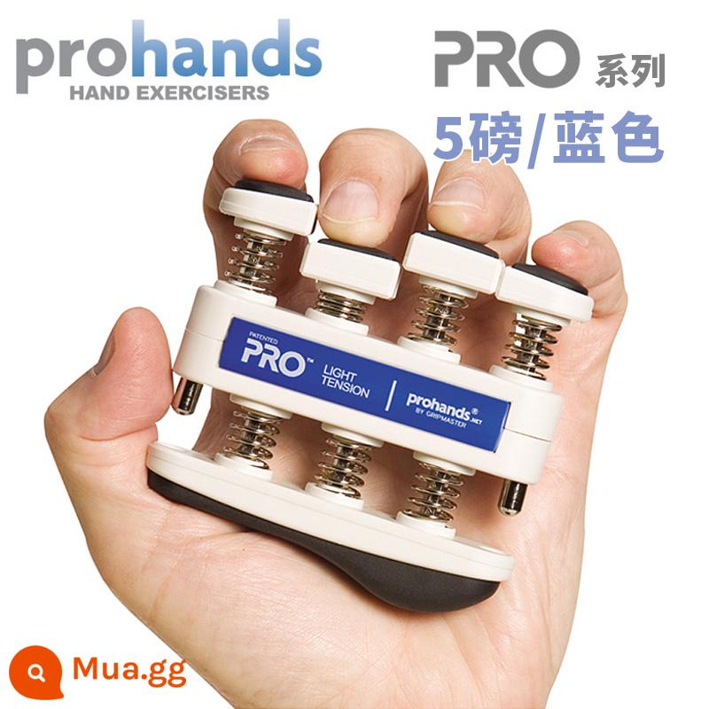 American ProHands VIA đàn piano dành cho người lớn dành cho trẻ em luyện ngón tay cầm huấn luyện lực ngón tay đàn guitar thiết bị lực ngón tay - PRO màu xanh 5 lbs.