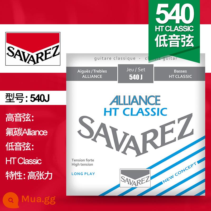 Dây đàn guitar cổ điển Pháp Savarez Savarez 510AJ 500CJ CR AR Bộ dây nylon - Điện áp cao 540J