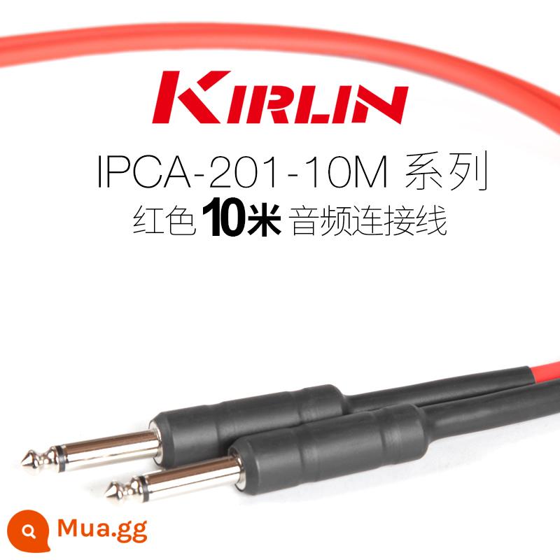 Kirlin Colin đàn guitar cáp điện hộp đàn guitar gỗ bass nhạc cụ âm thanh giảm tiếng ồn dòng 3 6 10 15 mét - 10 mét đỏ