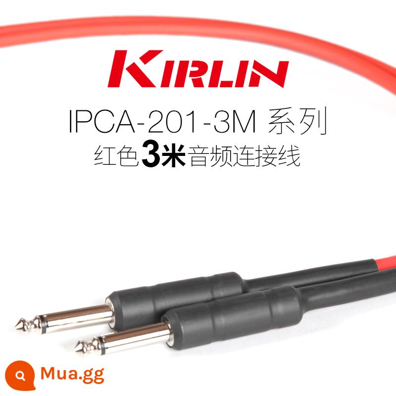 Kirlin Colin đàn guitar cáp điện hộp đàn guitar gỗ bass nhạc cụ âm thanh giảm tiếng ồn dòng 3 6 10 15 mét - 3 mét màu đỏ