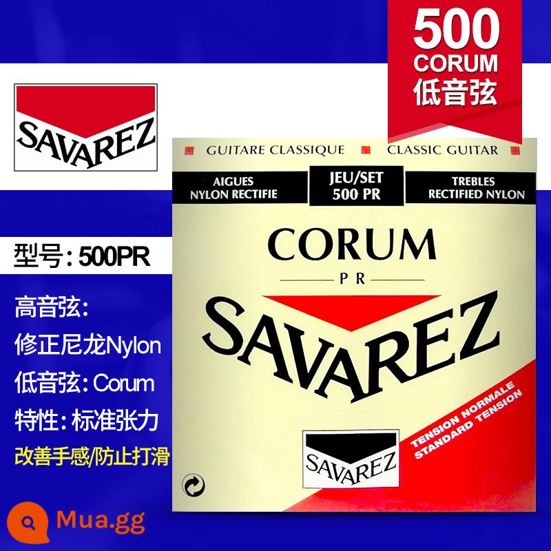 Dây đàn guitar cổ điển Pháp Savarez Savarez 510AJ 500CJ CR AR Bộ dây nylon - Độ căng trung bình 500PR (hiệu chỉnh âm bổng)